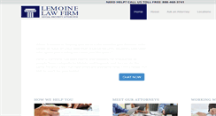 Desktop Screenshot of lemoinelawfirm.com